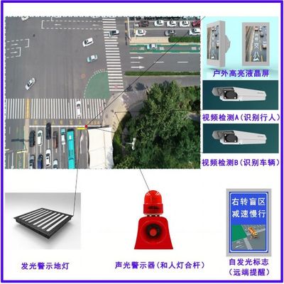 济南历下交警试行路口盲区主动提示系统
